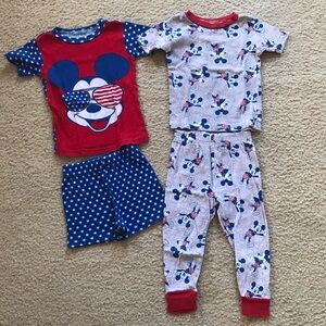 3T Disney Mickey Mouse 4 pc pajama set